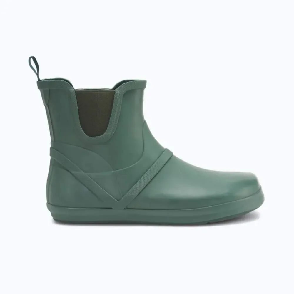 XeroShoes Women's Gracie Minimalist Rain Boot in Hunter Green Size 10